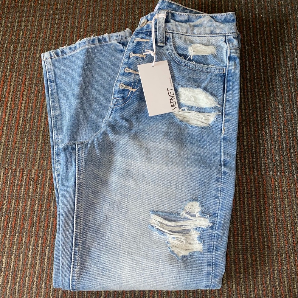 Super high rise classic straight cut jeans